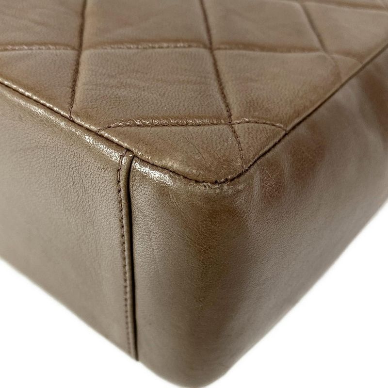 Chanel Matelasse Dark Brown Lambskin Shoulder Bag