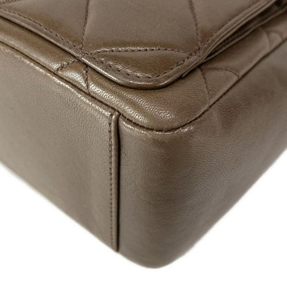Chanel Matelasse Dark Brown Lambskin Shoulder Bag