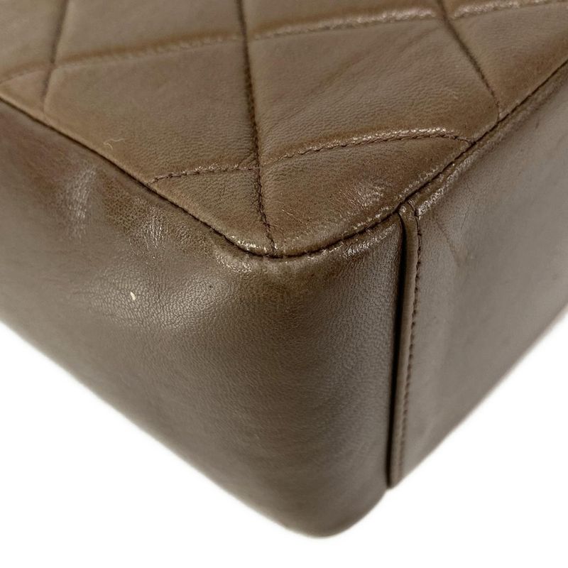 Chanel Matelasse Dark Brown Lambskin Shoulder Bag