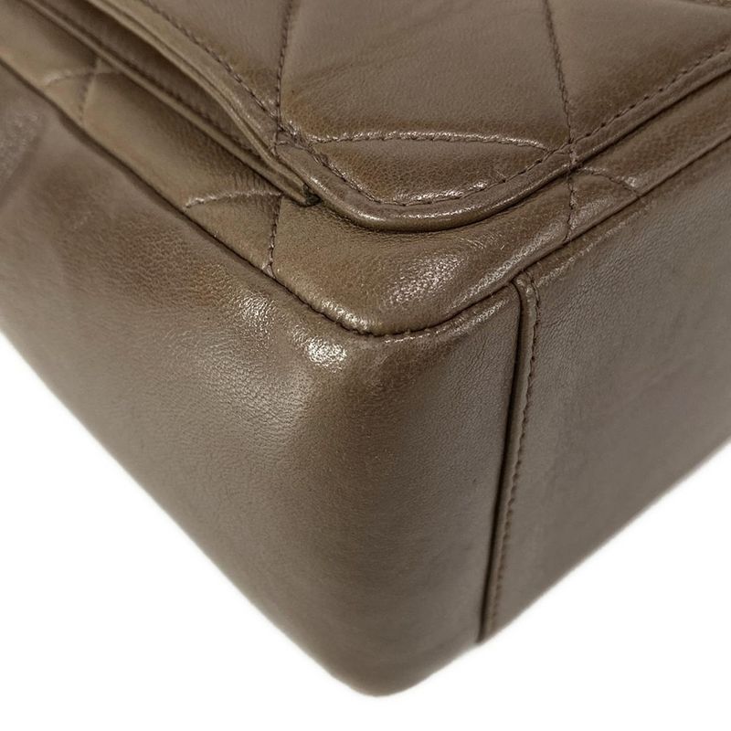 Chanel Matelasse Dark Brown Lambskin Shoulder Bag