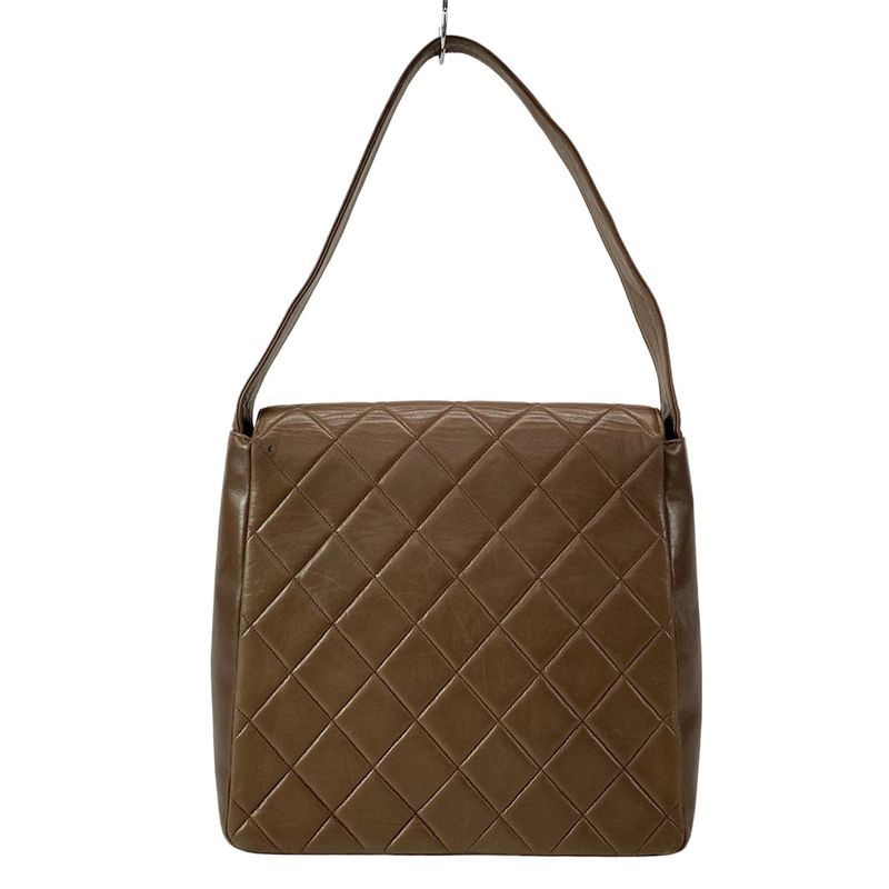 Chanel Matelasse Dark Brown Lambskin Shoulder Bag