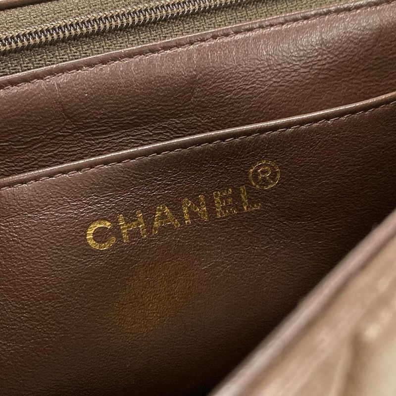 Chanel Matelasse Dark Brown Lambskin Shoulder Bag