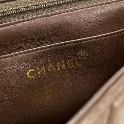 Chanel Matelasse Dark Brown Lambskin Shoulder Bag