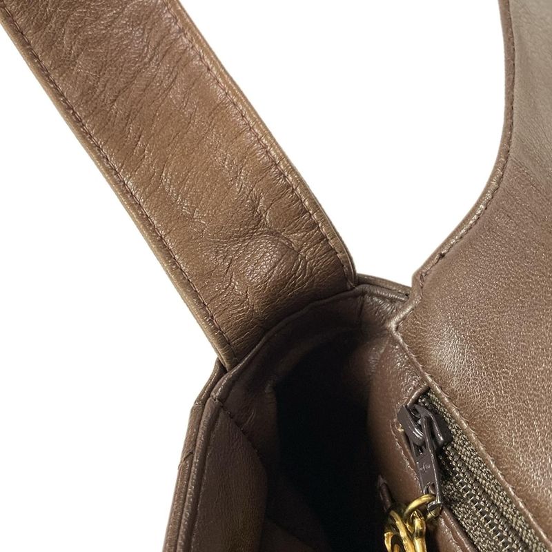 Chanel Matelasse Dark Brown Lambskin Shoulder Bag