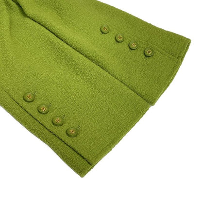 Chanel Jacket Women - Light Green Long Sleeves / Autumn / Winter / Shoulder