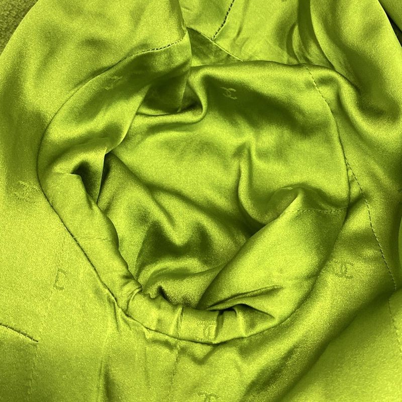 Chanel Jacket Women - Light Green Long Sleeves / Autumn / Winter / Shoulder