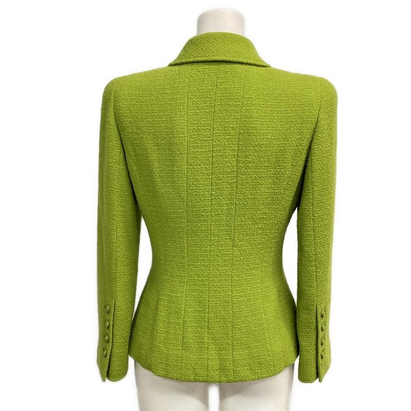 Chanel Jacket Women - Light Green Long Sleeves / Autumn / Winter / Shoulder