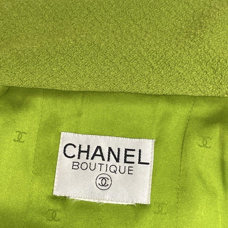 Chanel Jacket Women - Light Green Long Sleeves / Autumn / Winter / Shoulder
