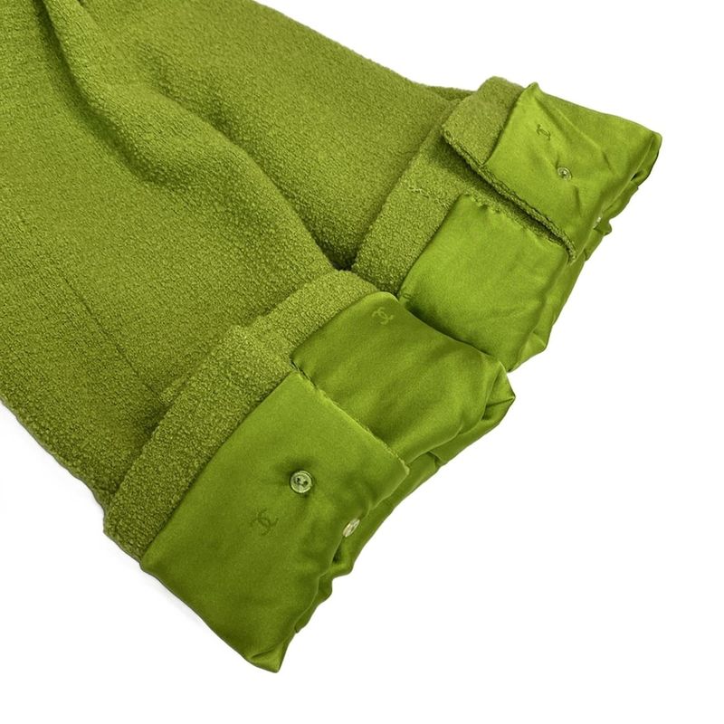 Chanel Jacket Women - Light Green Long Sleeves / Autumn / Winter / Shoulder