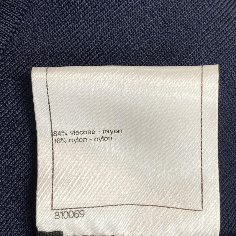 Chanel Dress Size 36 S Women's P47976 Dark Navy Knit