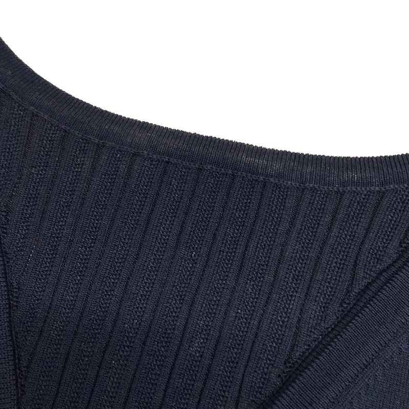 Chanel Dress Size 36 S Women's P47976 Dark Navy Knit