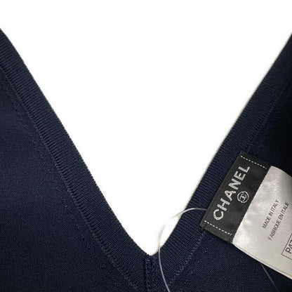 Chanel Dress Size 36 S Women's P47976 Dark Navy Knit
