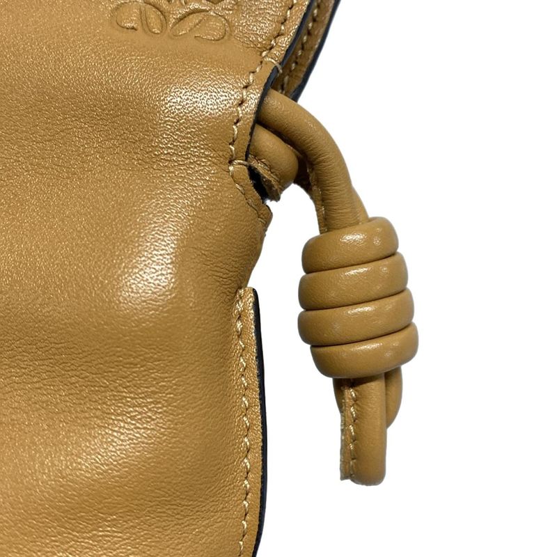 Loewe Flamenco Clutch Nano Light Brown Leather