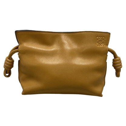 Loewe Flamenco Clutch Nano Light Brown Leather