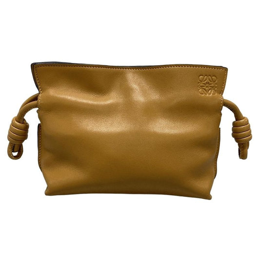 Loewe Flamenco Clutch Nano Light Brown Leather