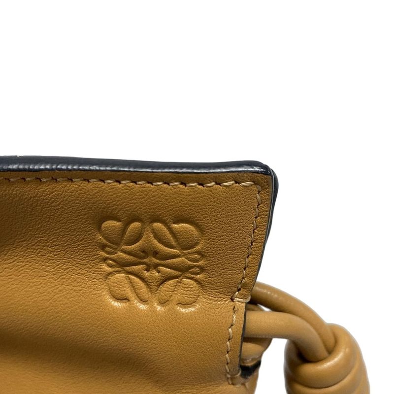 Loewe Flamenco Clutch Nano Light Brown Leather
