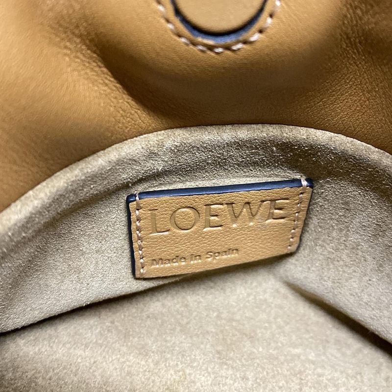 Loewe Flamenco Clutch Nano Light Brown Leather