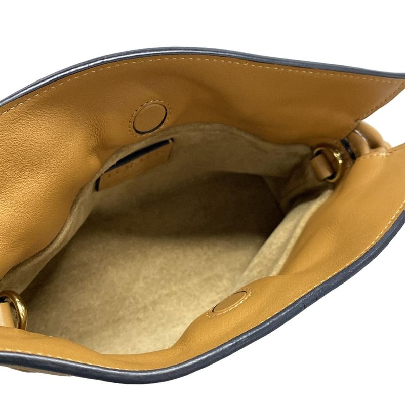 Loewe Flamenco Clutch Nano Light Brown Leather