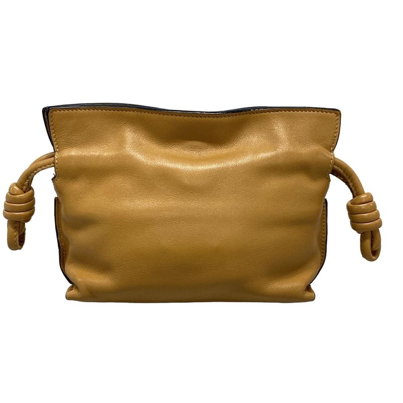 Loewe Flamenco Clutch Nano Light Brown Leather