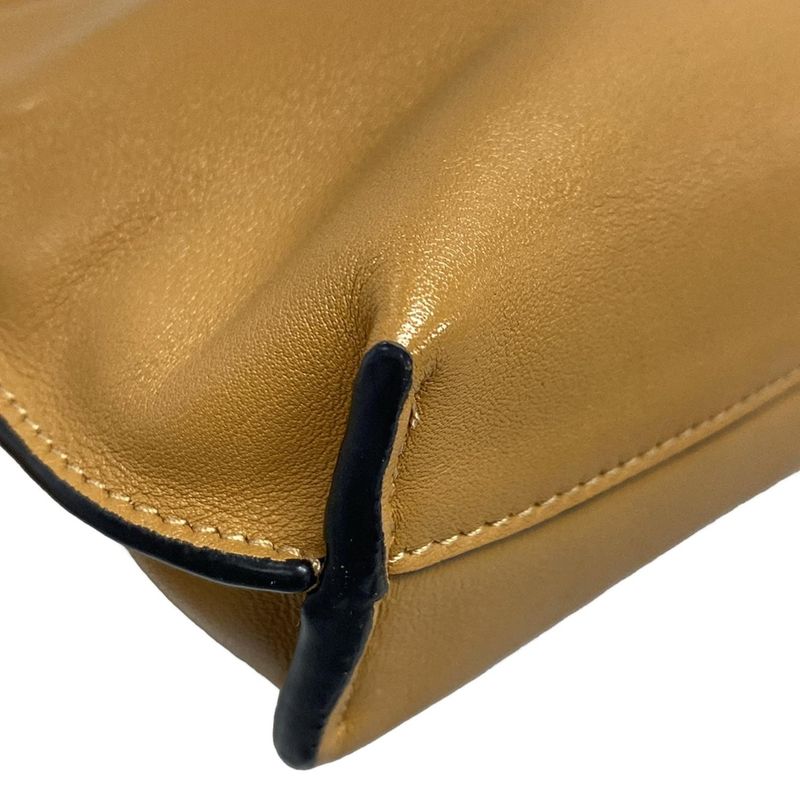 Loewe Flamenco Clutch Nano Light Brown Leather