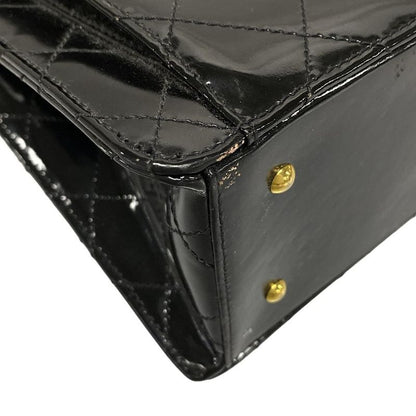 Chanel Shoulder Bag Matelasse Black Chain Shoulder/gold Hardware Leather