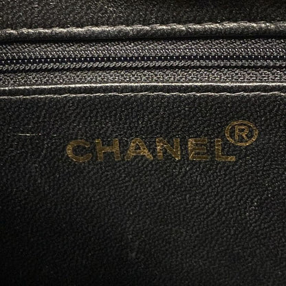 Chanel Shoulder Bag Matelasse Black Chain Shoulder/gold Hardware Leather