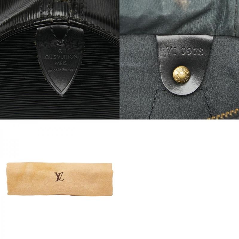 Louis Vuitton Epi Speedy 30 Mini Boston Bag Handbag M43002 Noir Black Leather