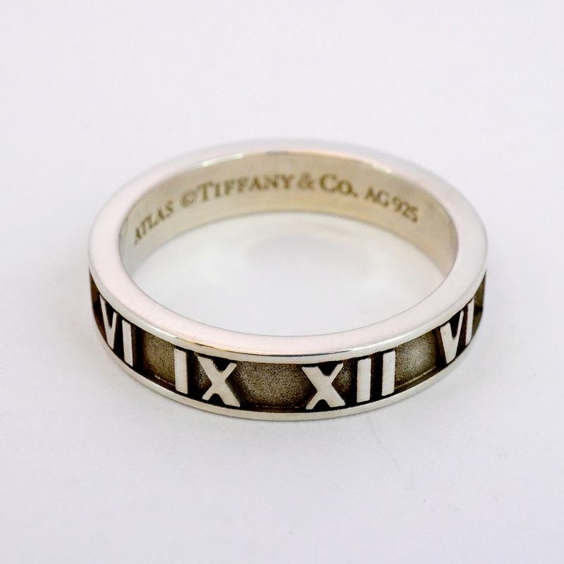 Tiffany & Co Ring Atlas 925 Silver Size 125 Ladies