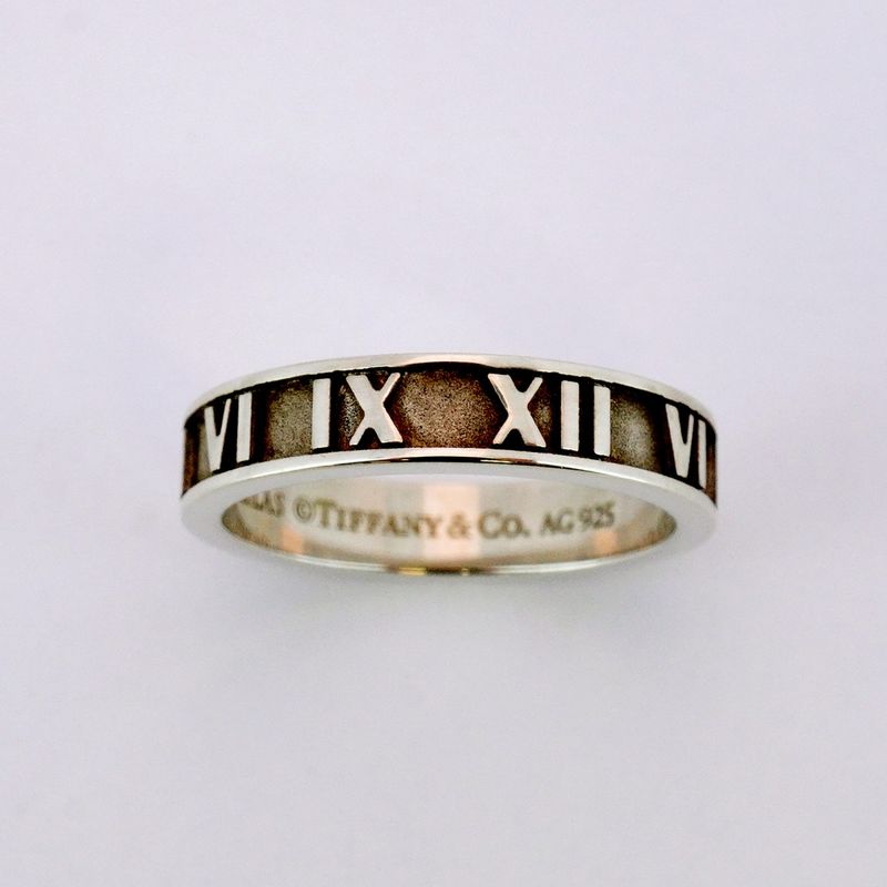 Tiffany & Co Ring Atlas 925 Silver Size 125 Ladies