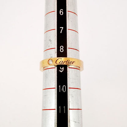 Cartier Ring C Deux/engraved 1PD 18K Pink Gold Pink Gold With Diamonds #49