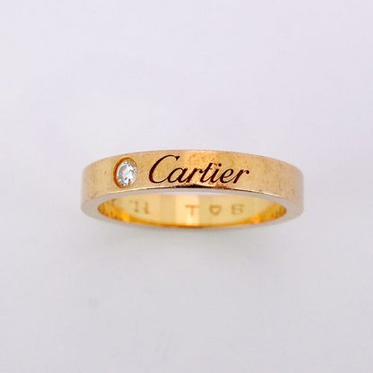 Cartier Ring C Deux/engraved 1PD 18K Pink Gold Pink Gold With Diamonds #49