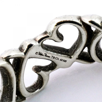 Tiffany & Co Ring With A Rubbing Heart Silver 925 Size 135 Ladies