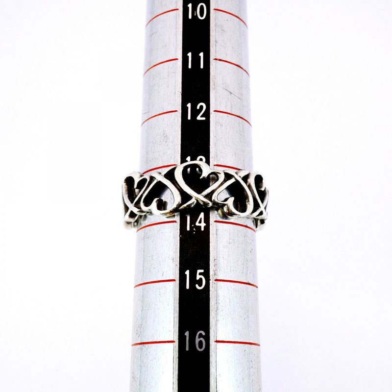 Tiffany & Co Ring With A Rubbing Heart Silver 925 Size 135 Ladies