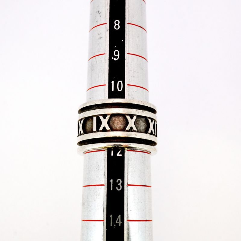 Tiffany & Co Ring Atlas Wide Silver 925 Size 12 Ladies