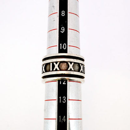 Tiffany & Co Ring Atlas Wide Silver 925 Size 12 Ladies