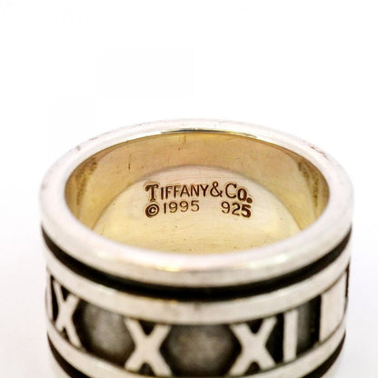 Tiffany & Co Ring Atlas Wide Silver 925 Size 12 Ladies