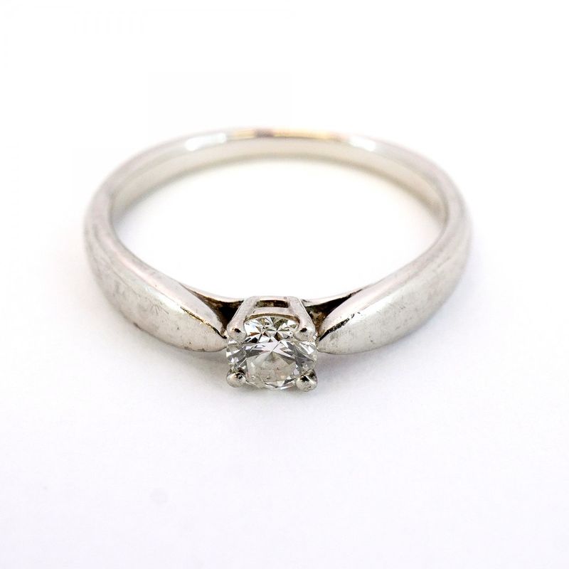 Tiffany & Co Ring Harmony 1PD Pt950 Platinum Diamond 018ct 65 Ladies