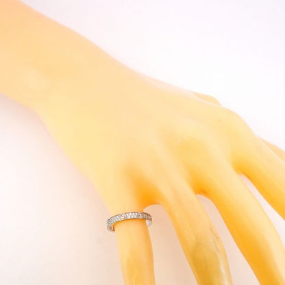 Cartier Ring Mini Love 18K White Gold White Togo Old Diamond #48 Ladies