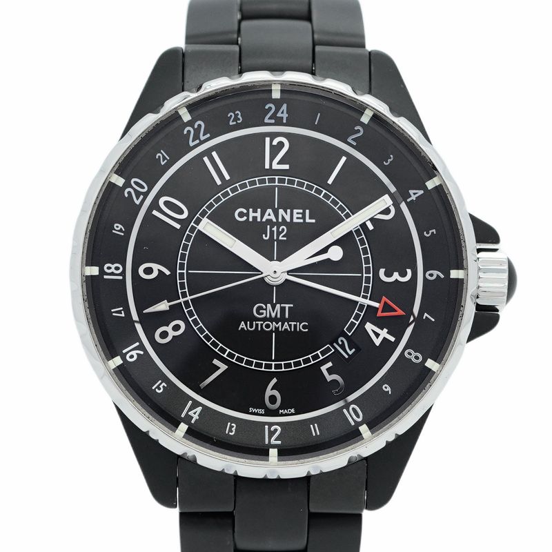 Chanel J12 H3101 Black Dial Watch Men's