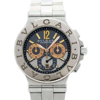 Bulgari Diagono Dg42c14swgsdch Gray Dial Watch Men's