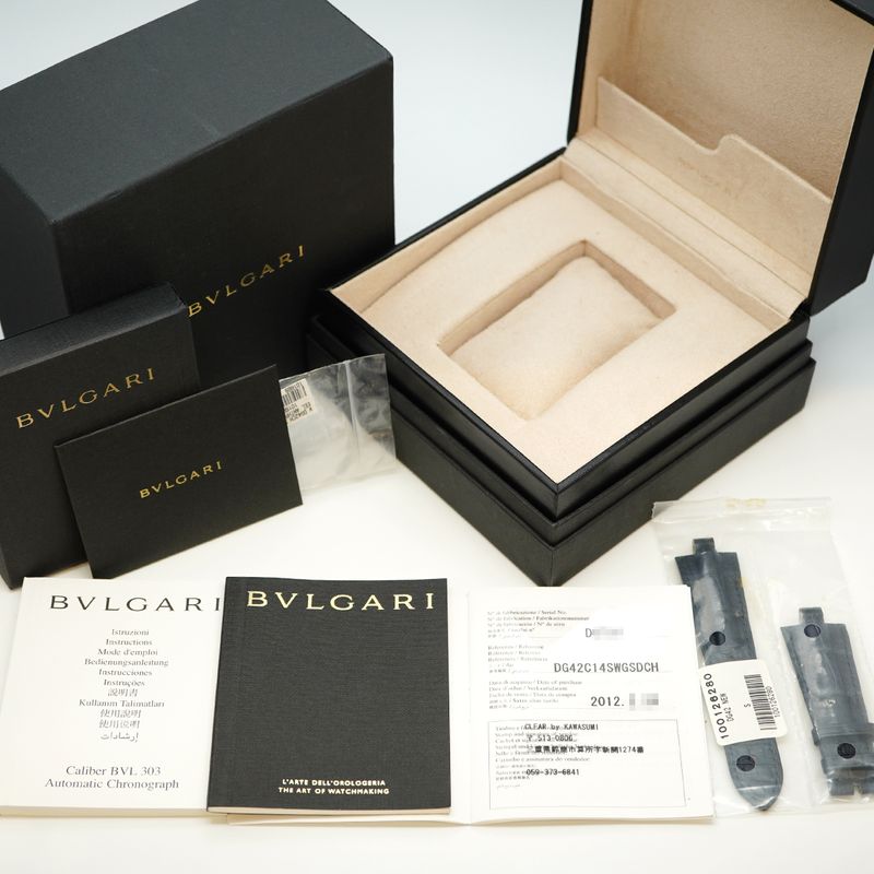 Bulgari Diagono Dg42c14swgsdch Gray Dial Watch Men's