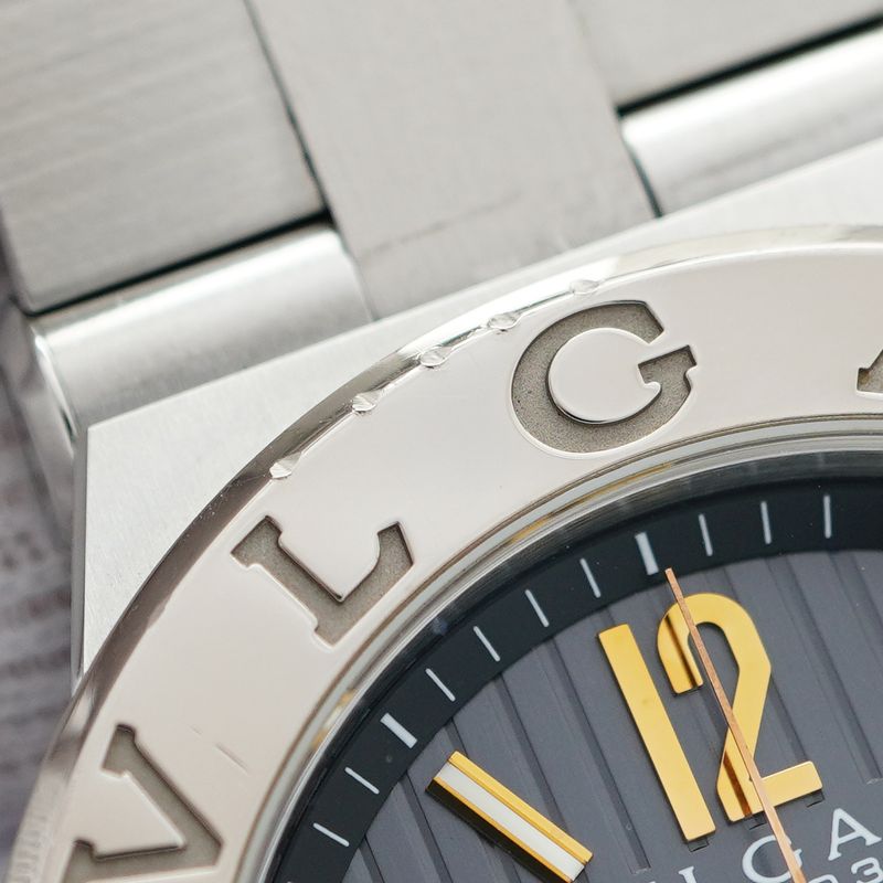 Bulgari Diagono Dg42c14swgsdch Gray Dial Watch Men's