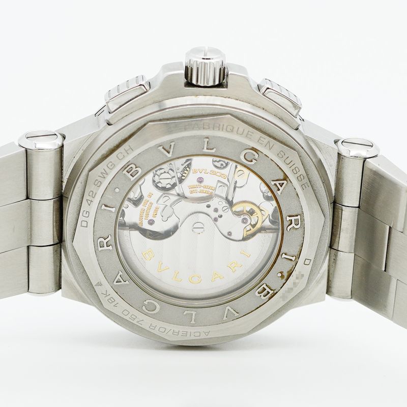 Bulgari Diagono Dg42c14swgsdch Gray Dial Watch Men's