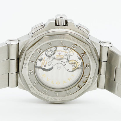 Bulgari Diagono Dg42c14swgsdch Gray Dial Watch Men's