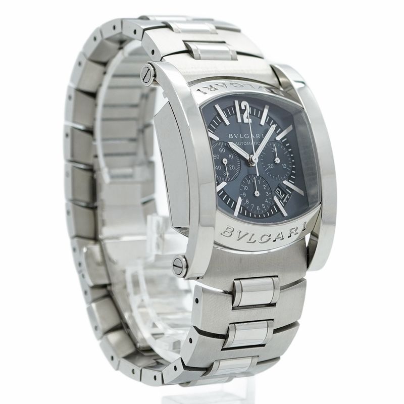 Bulgari Ashoma Aa44sch Gray Dial Watch Men's