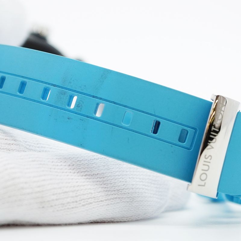 Louis Vuitton Tambour Qa121z Navy Dial Watch For Men