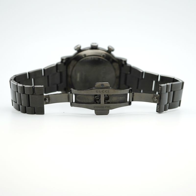 Gucci G Round 101m/ya101340 Black Dial Watch Men's