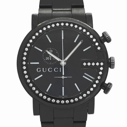 Gucci G Round 101m/ya101340 Black Dial Watch Men's