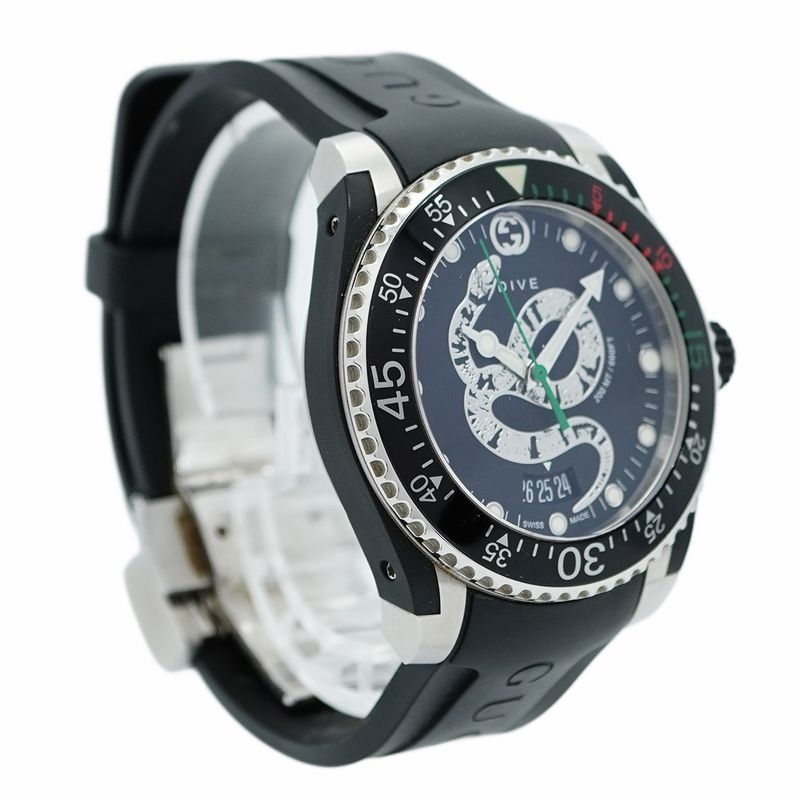 Gucci Dive 1363 Black Dial Watch Men's
