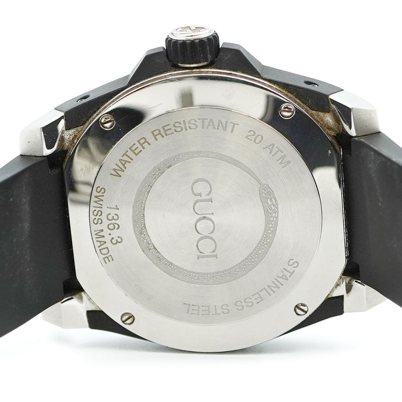 Gucci Dive 1363 Black Dial Watch Men's